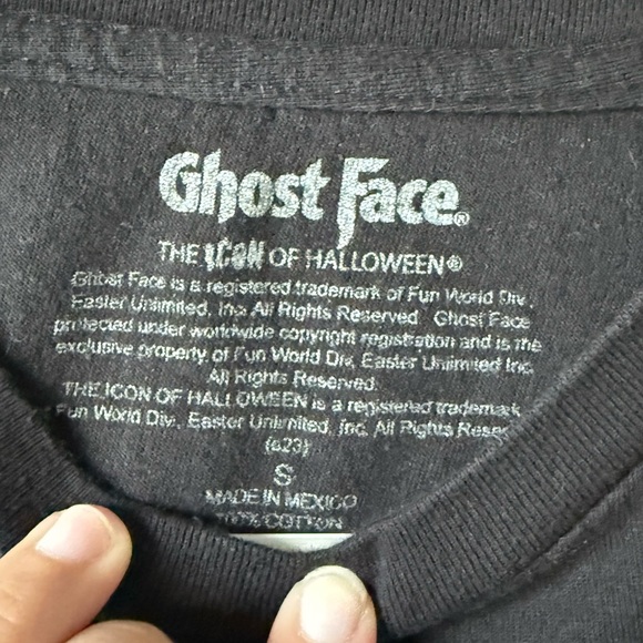 Ghost Face Black Short Sleeve Tee - Picture 3 of 4